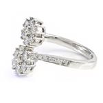 Diamond Flower Cluster Ring in 14kt White Gold