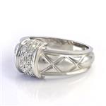 Diamond Ring in 14kt Frosted White Gold