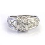 Diamond Ring in 14kt Frosted White Gold