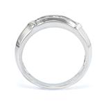 Men's Diamond Wedding Band in 14kt White Gold