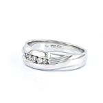 Men's Diamond Wedding Band in 10kt White Gold