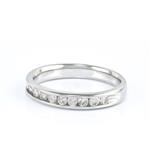 Forever Diamonds Men's Diamond Wedding Band in 14kt White Gold 