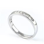 Men's Diamond Wedding Band in 14kt White Gold 