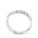 Men's Diamond Wedding Band in 14kt White Gold 