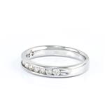 Men's Diamond Wedding Band in 14kt White Gold 