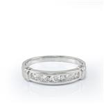 Men's Diamond Wedding Band in 14kt White Gold