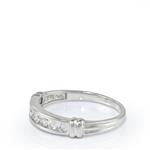 Men's Diamond Wedding Band in 14kt White Gold