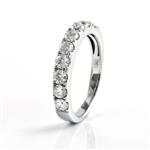 1.09CT TDW. Diamond Wedding Band in 14kt White Gold