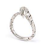 Forever Diamonds Diamond Zebra Stripe Ring in 14kt White Gold