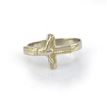 Crucifix Ring in 14kt Yellow Gold