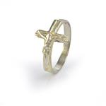 Crucifix Ring in 14kt Yellow Gold