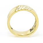 Men's Diamond Wedding Band in 14kt Yellow Gold 