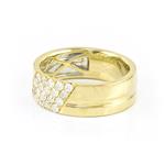 Men's Diamond Wedding Band in 14kt Yellow Gold 