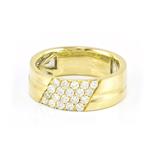 Men's Diamond Wedding Band in 14kt Yellow Gold 