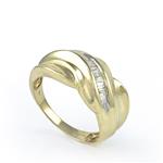 Diamond Band in 14kt Yellow Gold