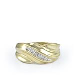 Diamond Band in 14kt Yellow Gold