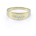 Diamond Wedding Band in 14kt Yellow Gold