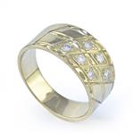 0.25CT TDW. Diamond Band in 14kt Yellow  Gold