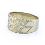 0.25CT TDW. Diamond Band in 14kt Yellow  Gold