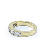 0.85CT TDW. Diamond Band in 14kt Yellow Gold