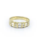 Diamond Wedding Band in 14kt Yellow Gold 