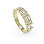 Diamond Wedding Band in 14kt Yellow Gold 