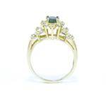 Diamond Emerald Ring in 14kt Gold