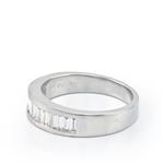 Unisex Diamond Band in 18kt White Gold