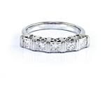 1.21CT TDW.  Five Stone Diamond Band in 18kt White Gold
