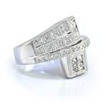 Vintage Styled Diamond Ring in 18kt White Gold