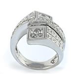 Vintage Styled Diamond Ring in 18kt White Gold