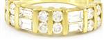 1.21CT TDW. Diamond Wedding Band in 18kt Yellow Gold