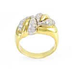 Diamond Hearts Ring in 18kt Gold