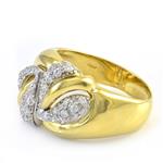 Diamond Hearts Ring in 18kt Gold