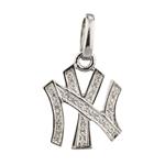 Forever Diamonds NY Yankees Diamond Pendant in 14kt White Gold