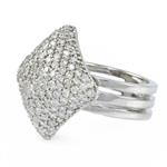 Fancy Diamond Ring in 18kt White Gold