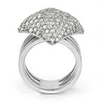 Fancy Diamond Ring in 18kt White Gold