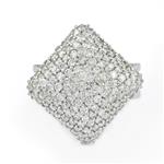 Fancy Diamond Ring in 18kt White Gold