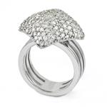 Fancy Diamond Ring in 18kt White Gold