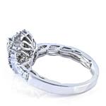 Pear Shape Diamond Engagement Ring in 18kt White Gold 