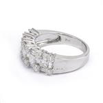 Fancy Natural Diamond Anniversary Band in 18kt White Gold