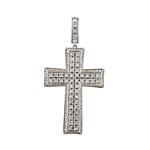 Diamond Cross in 14kt White Gold