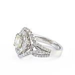 2.60ct TDW. Diamond Engagement Ring in 18kt White Gold