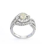 2.60ct TDW. Diamond Engagement Ring in 18kt White Gold