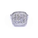 2.65ct TDW. Diamond Square Top Ring in 14kt White Gold