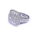 2.65ct TDW. Diamond Square Top Ring in 14kt White Gold