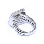 2.65ct TDW. Diamond Square Top Ring in 14kt White Gold