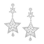 Forever Diamonds 3.10ct Diamond Star Earrings in 14kt White Gold