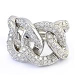 Forever Diamonds Diamond Open Link Ring in 18kt White Gold
