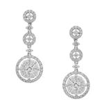 Fancy Diamond Earrings in 18kt White Gold